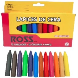 Lapices de Cera 12 Unidades...