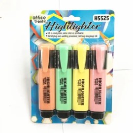 4 marcadores pastel