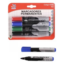 Set 4 Plumones Permanente...